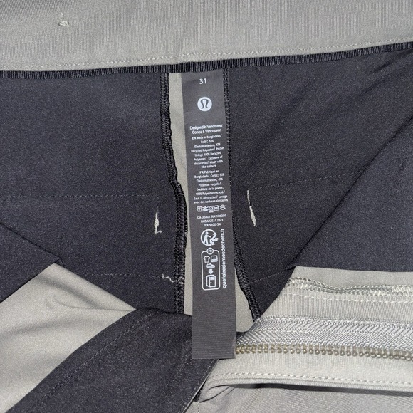 Lululemon Commission Pant Slim Fit Warpstreme Men 31 Dark Olive Green Casuals - Picture 4 of 10